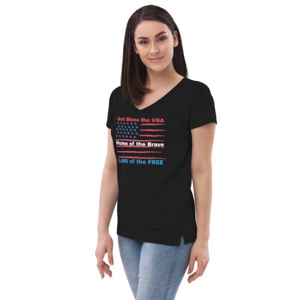 Women’s recycled v-neck SoCal TV t-shirt - Image 3