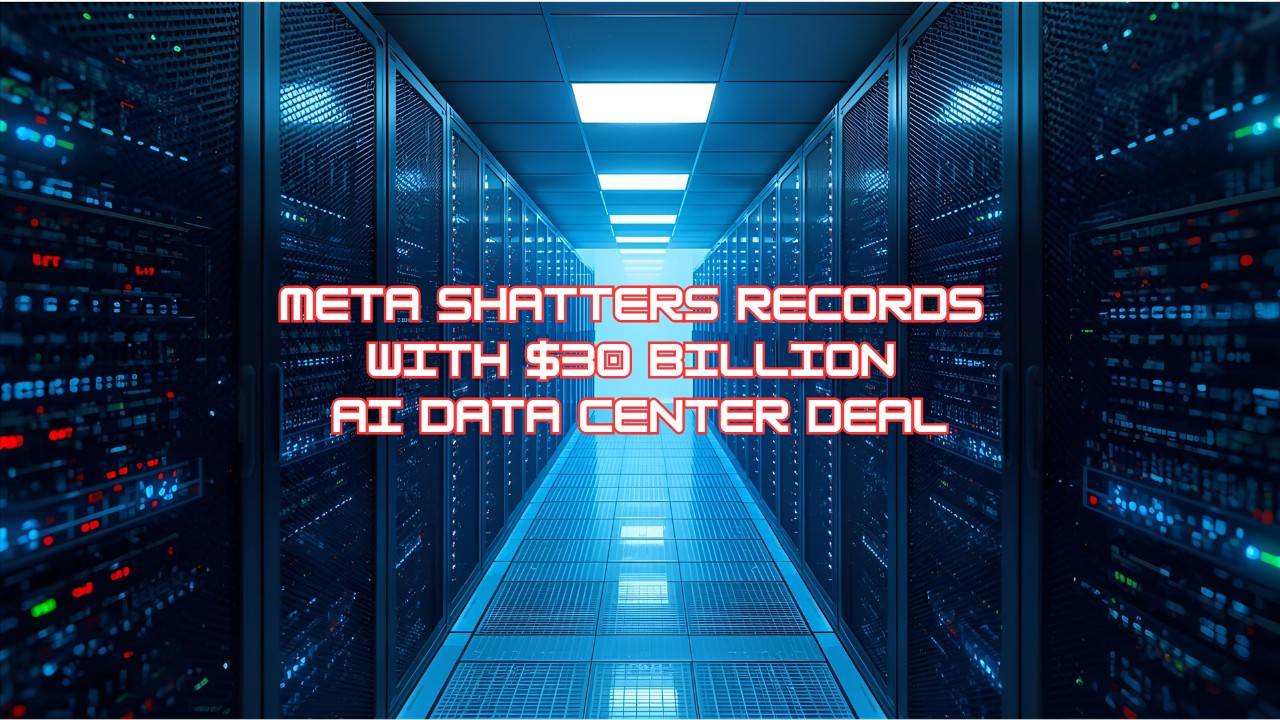 Meta Shatters Records with $30 Billion AI Data Center Deal as Generative AI Transforms Global Infrastructure